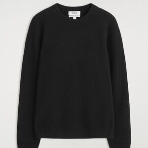 COS 100% Cashmere Crewneck Sweater Black Size XS